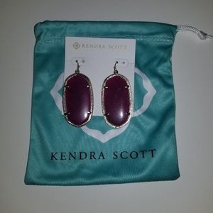 Kendra Scott Danielle Earings Purple Jade